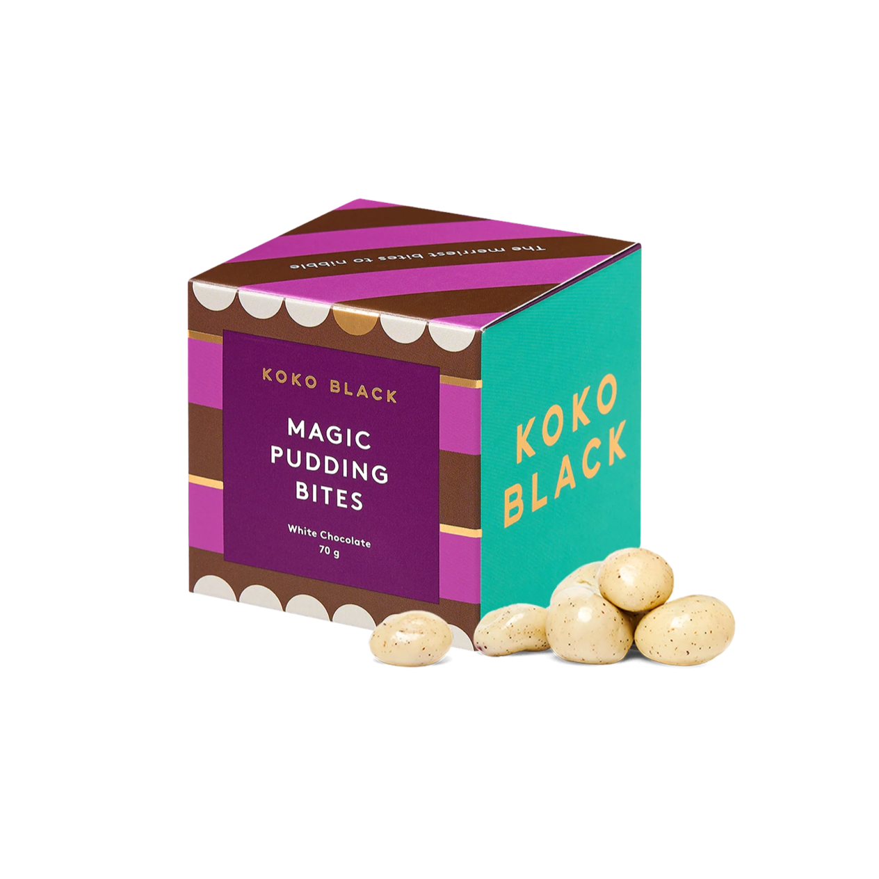 Magic Pudding Bites Cube - White Chocolate