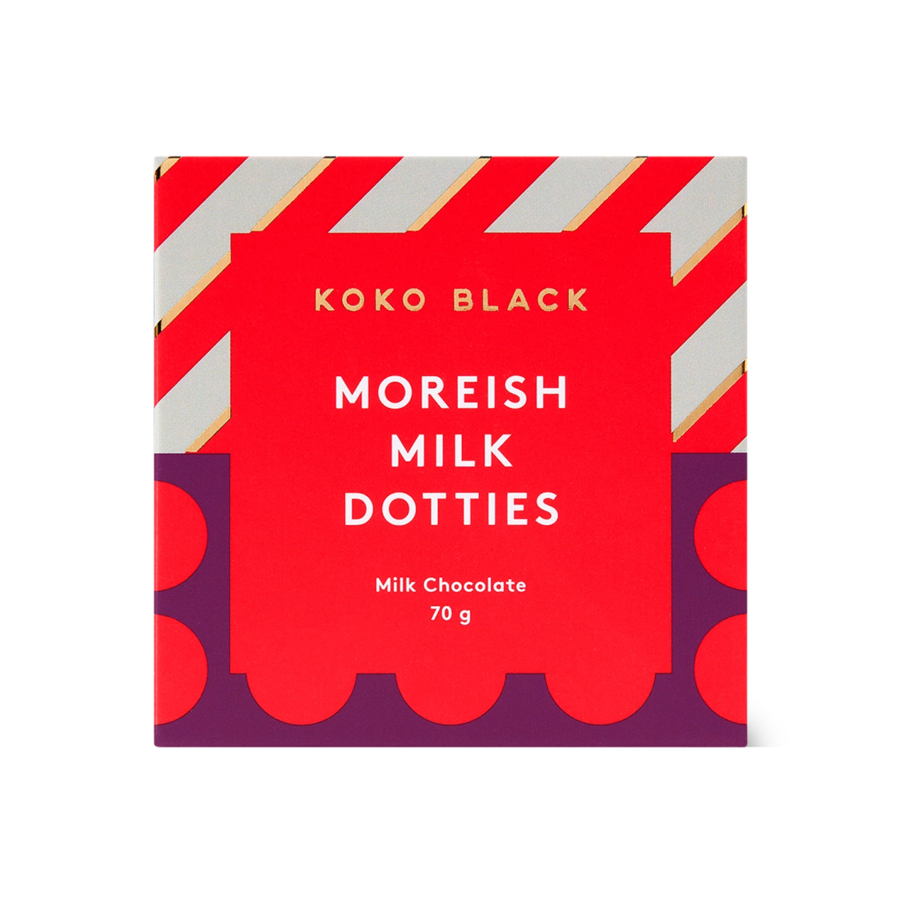 Moreish Milk Dotties Cube - Milk Chocolate