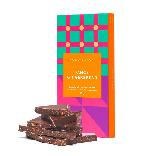 Fancy Gingerbread Milk Chocolate Block