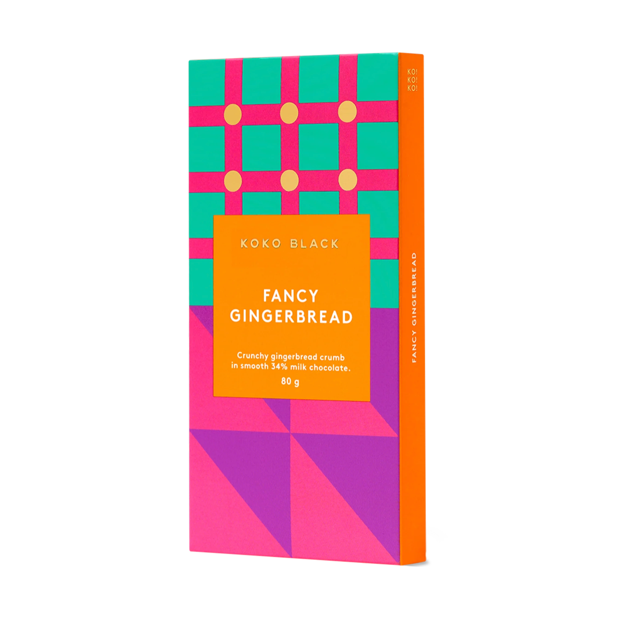 Fancy Gingerbread Milk Chocolate Block