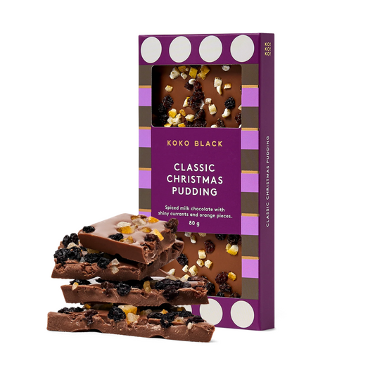 Classic Christmas Pudding Block - Milk Chocolate