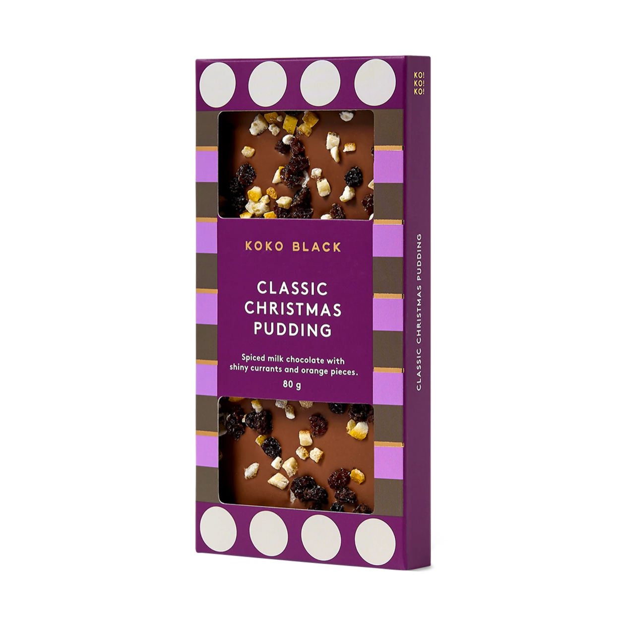Classic Christmas Pudding Block - Milk Chocolate