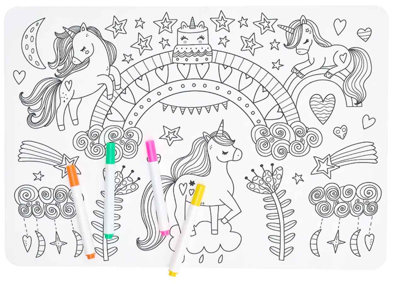 Silicone Colouring Placemat - Two Designs