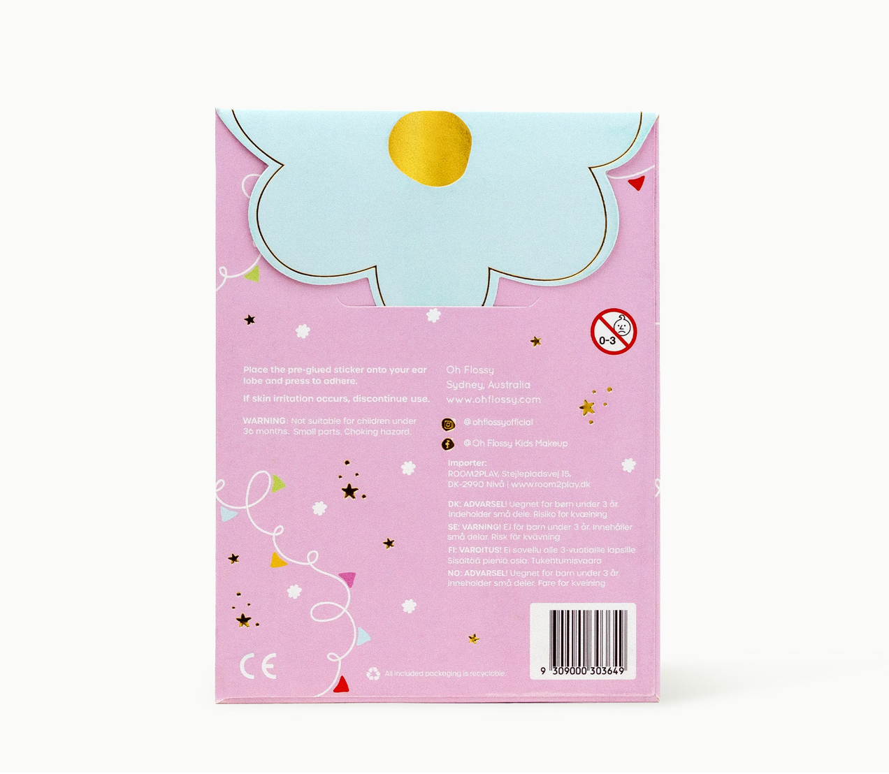 Kids Stick-On Earrings