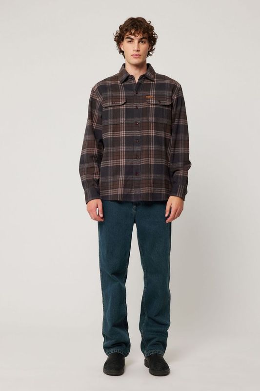 Trailer Check Shirt - Brown Check