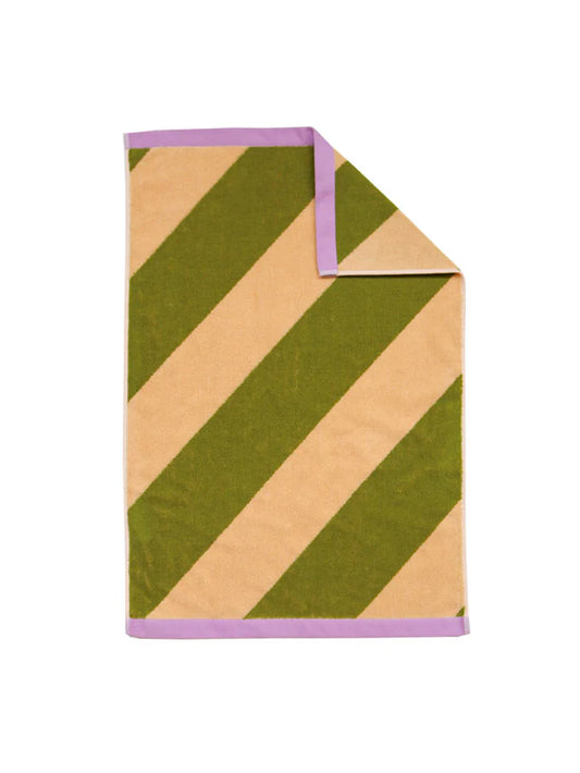 Pistachio Stripe Hand Towel