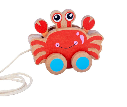 Pull-along Crab Wooden