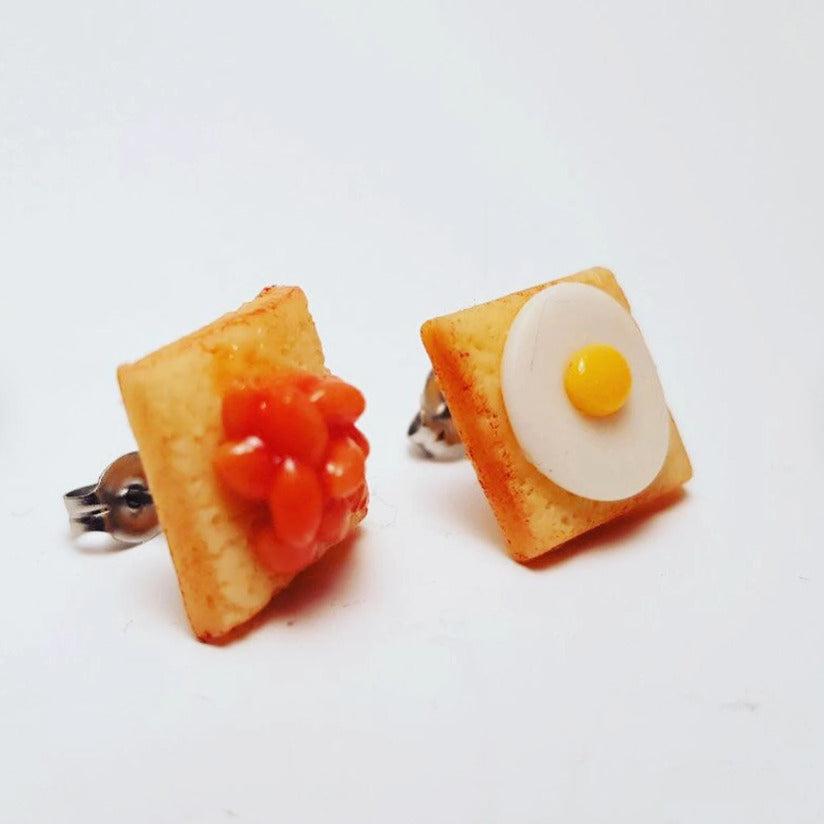 Beans on Toast Stud Earrings