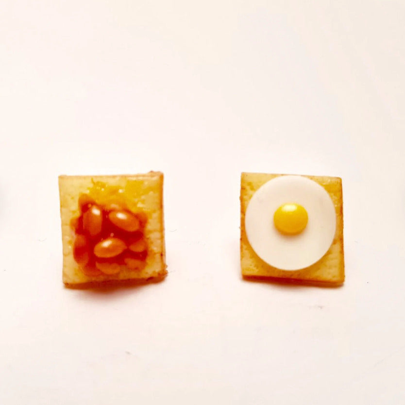 Beans on Toast Stud Earrings