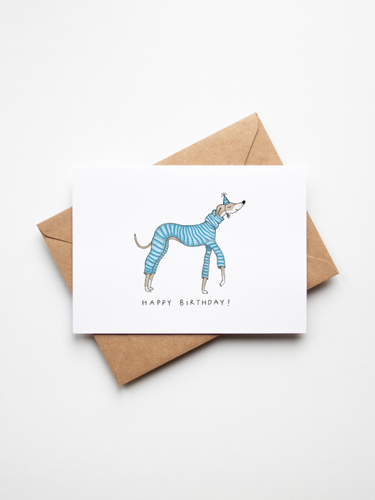 Birthday Greyhound Card