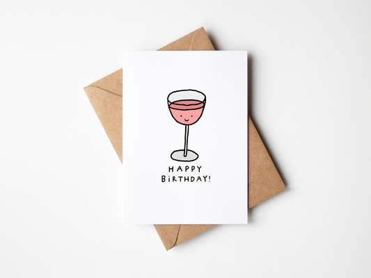 Birthday Wine Card