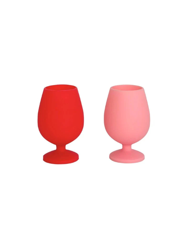 Silicone Unbreakable Wine Glasses - Miyako - Set of 2