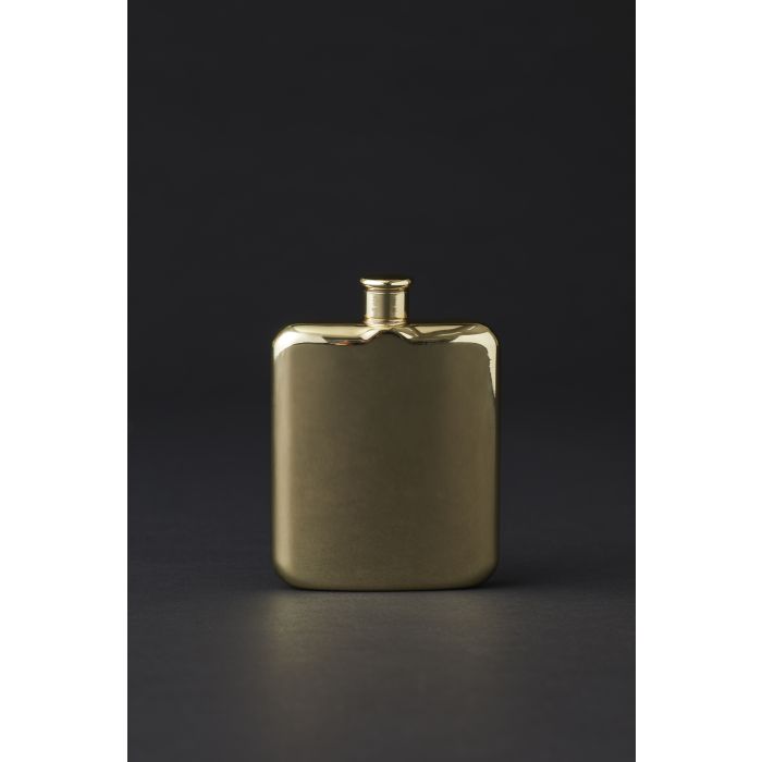 David & Waddell - Fine Foods Hip Flask - Gold