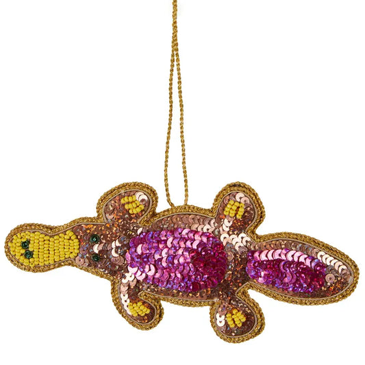 Platypus Sequin Christmas Decoration