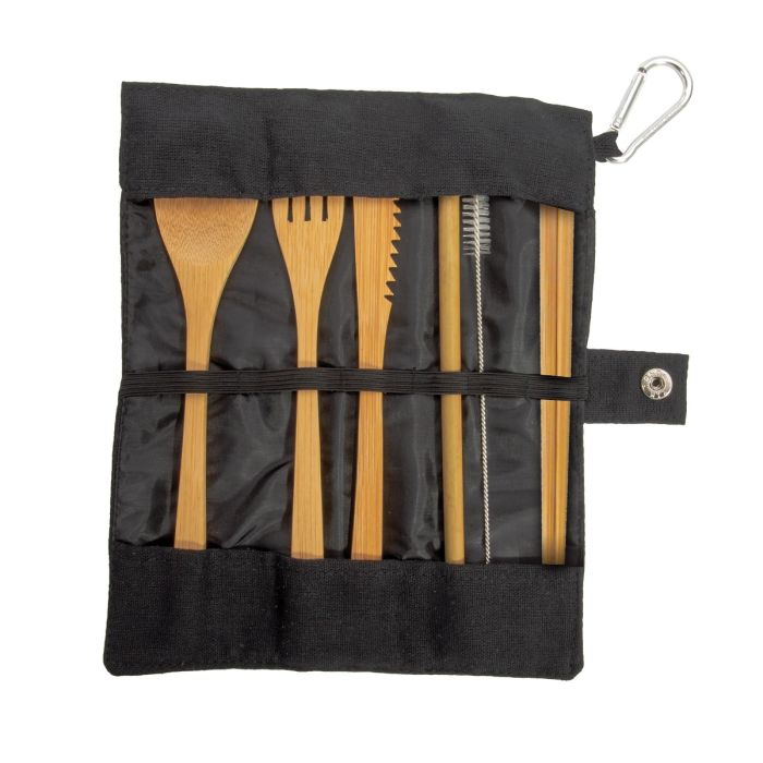 Maverick Bamboo Travel Cutlery Set - 2 Colours