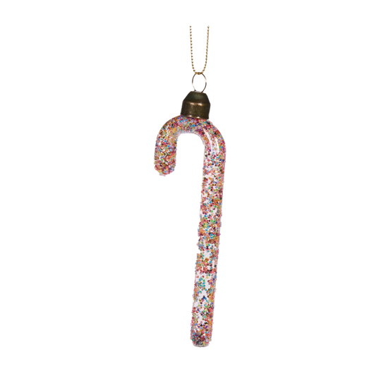 Confetti Filled Candy Cane Hanging