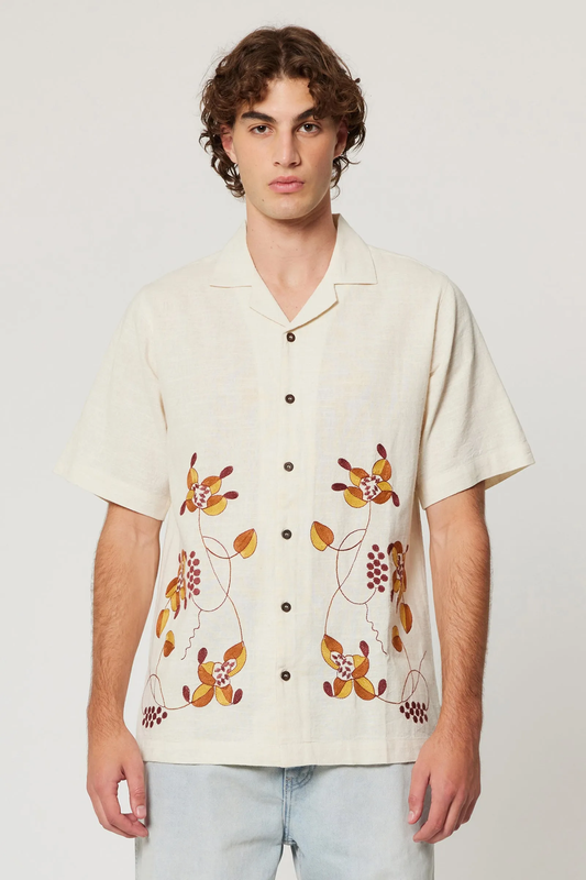 Creeper Bowler Shirt - Vintage White