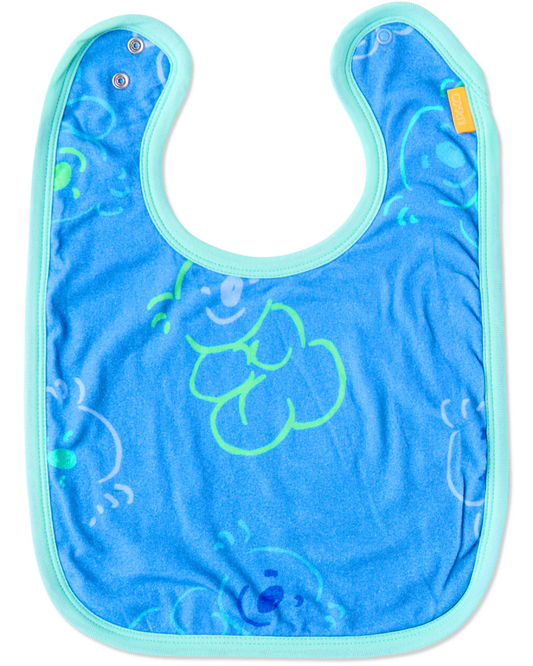 Kip & Co X Ken Done - Koala Cuddles Blue Organic Cotton Bib