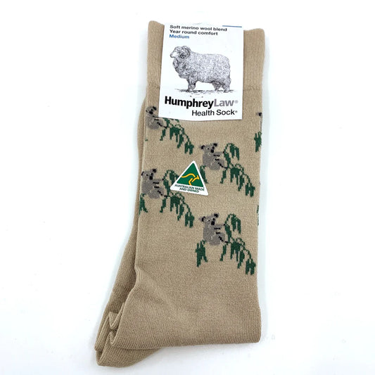 60% Merino Wool Health Sock - Koala