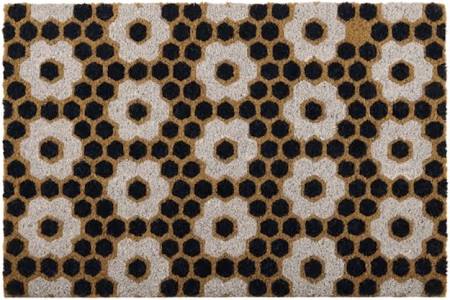 Mosaic Floral Coir Mat