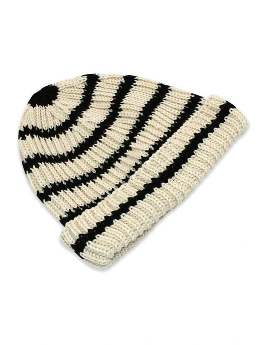 Rowan Mini Stripe Beanie - Cream