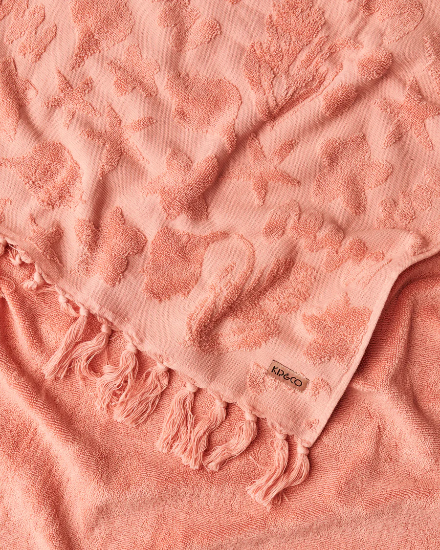 Bath Towel - Peach Rock Pool