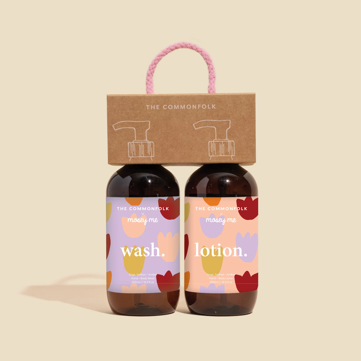 Hand and Body Wash + Lotion Kit - The Commonfolk x Mosey Me