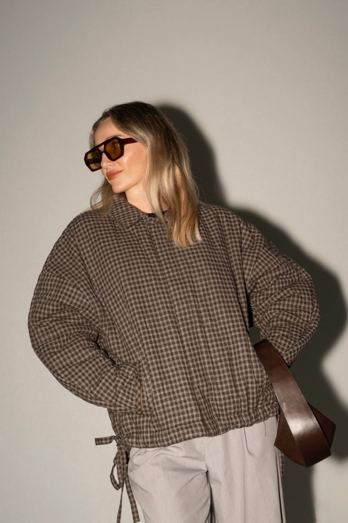 Matteo Jacket - Espresso Check