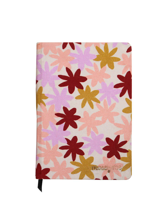 Peach Floral A5 Notebook