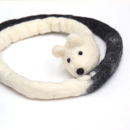 Mouse Teaser Cat Toy - Black And White