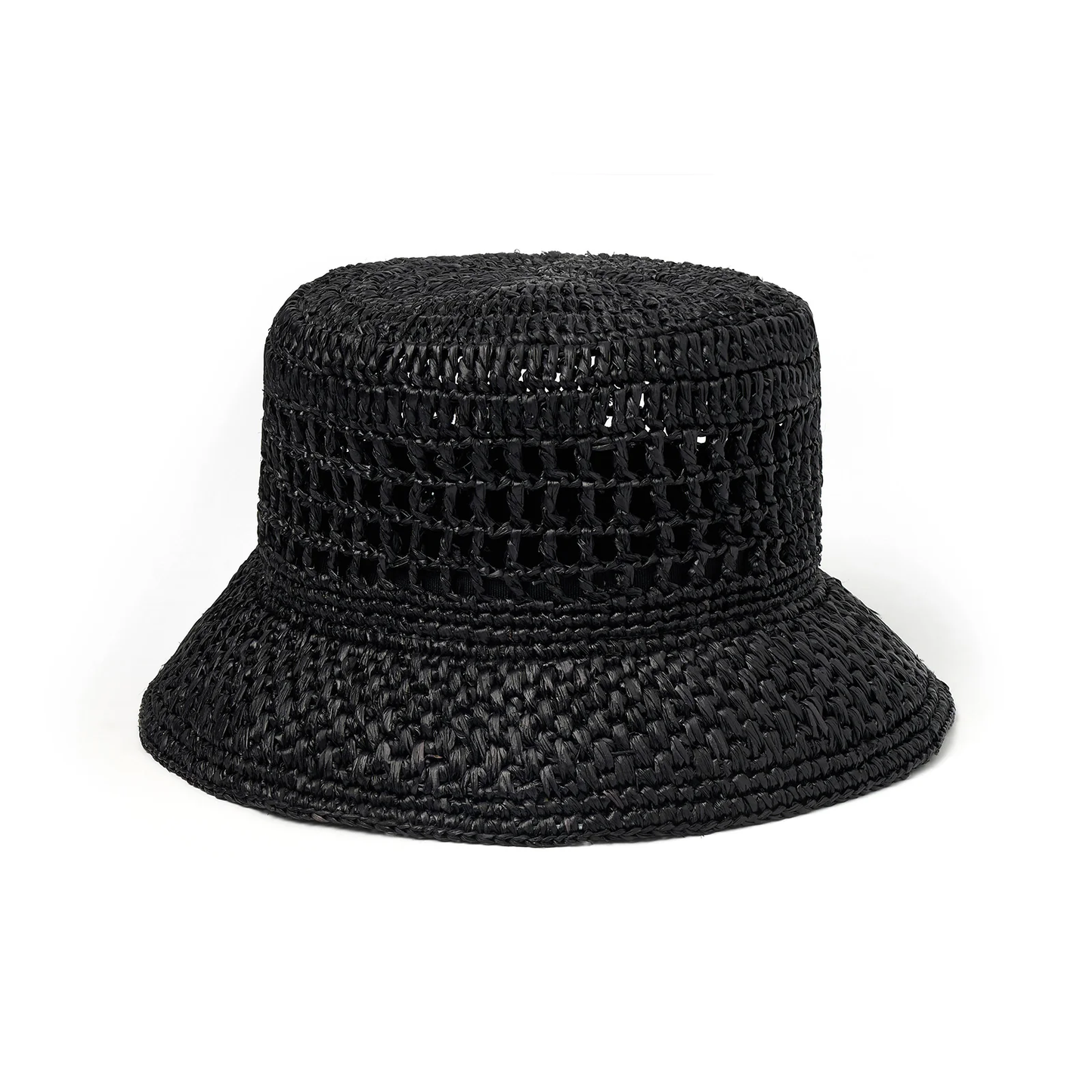 Camille Sun Hat in Black