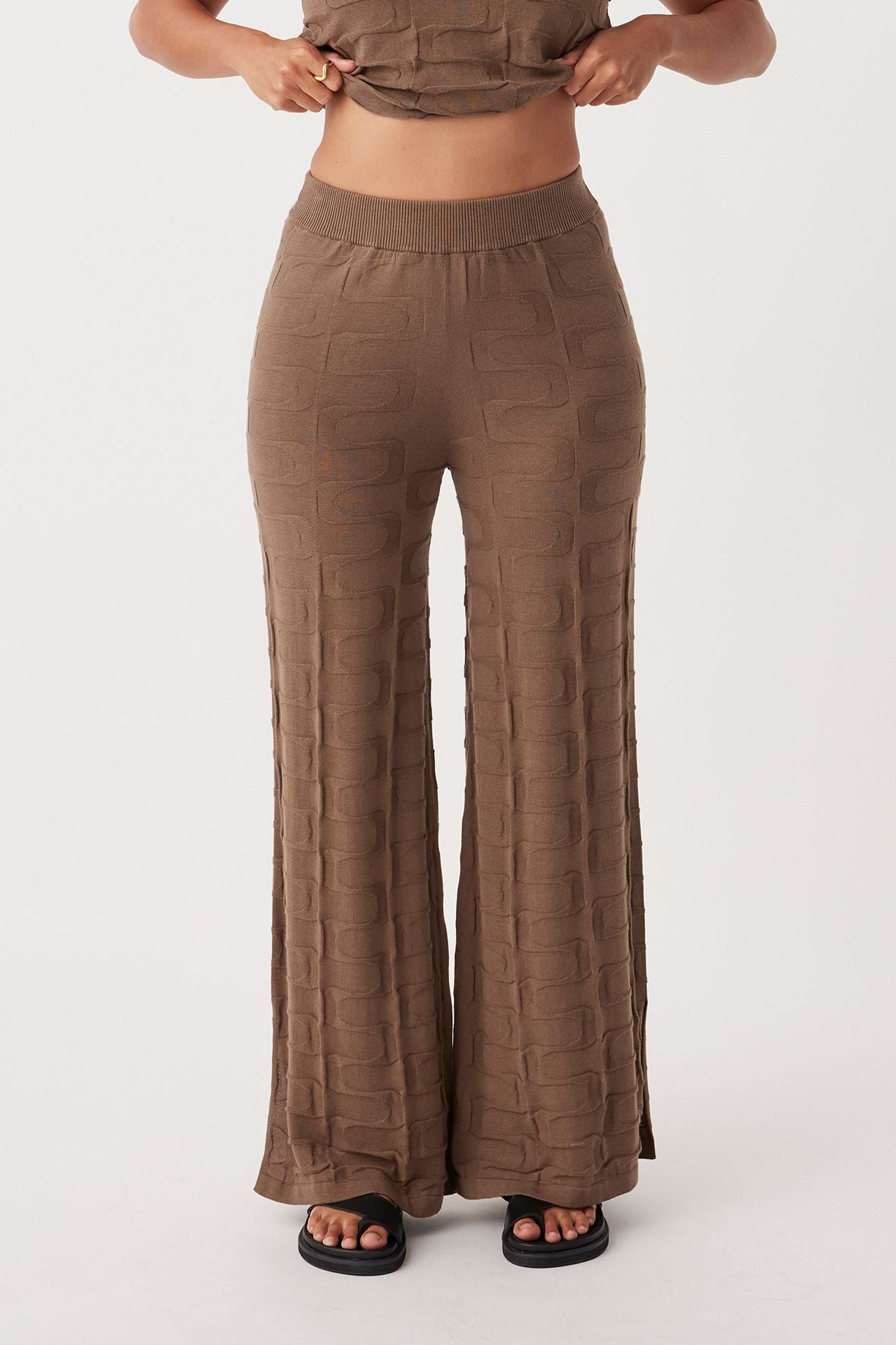 Lara Organic Cotton Pant - Cacao