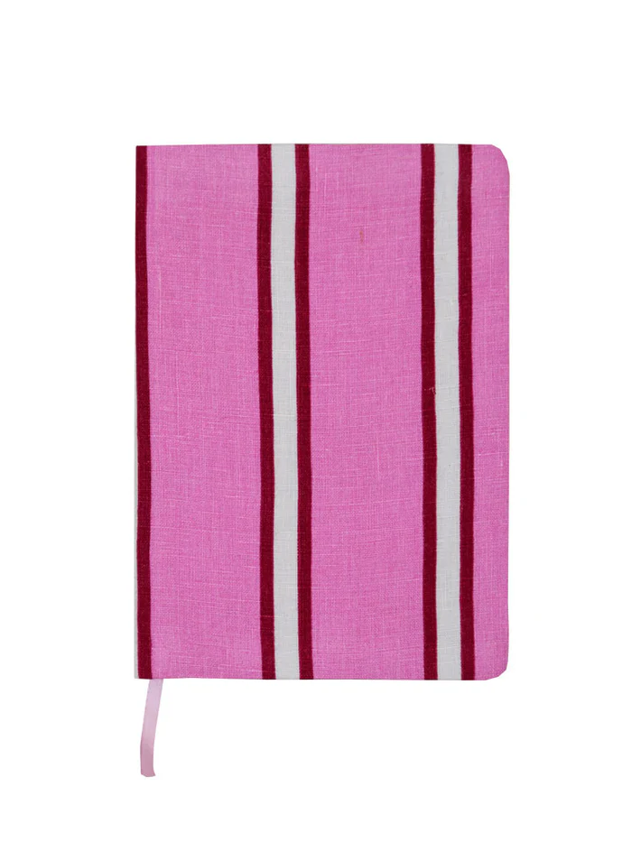 Raspberry Stripe A5 Notebook