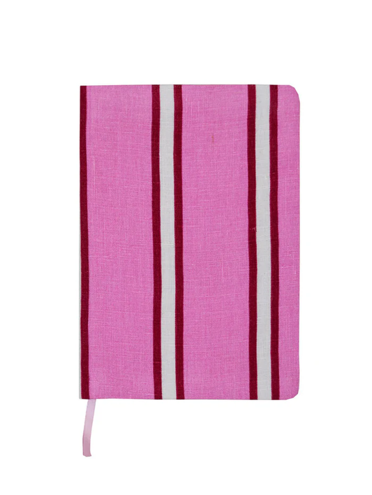 Raspberry Stripe A5 Notebook