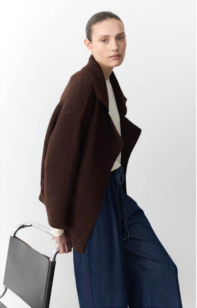 Mahalia Coat in Chocolate