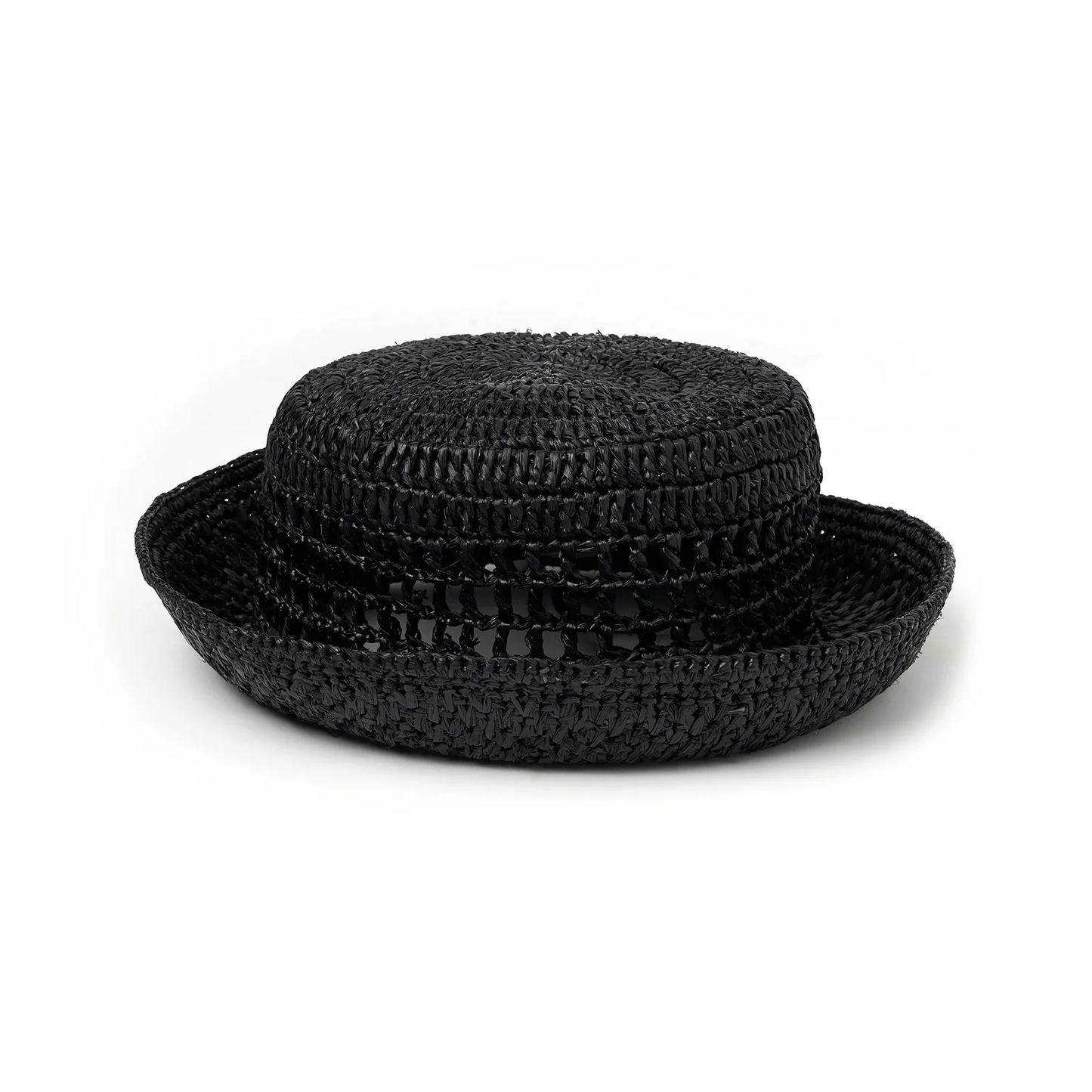 Camille Sun Hat in Black