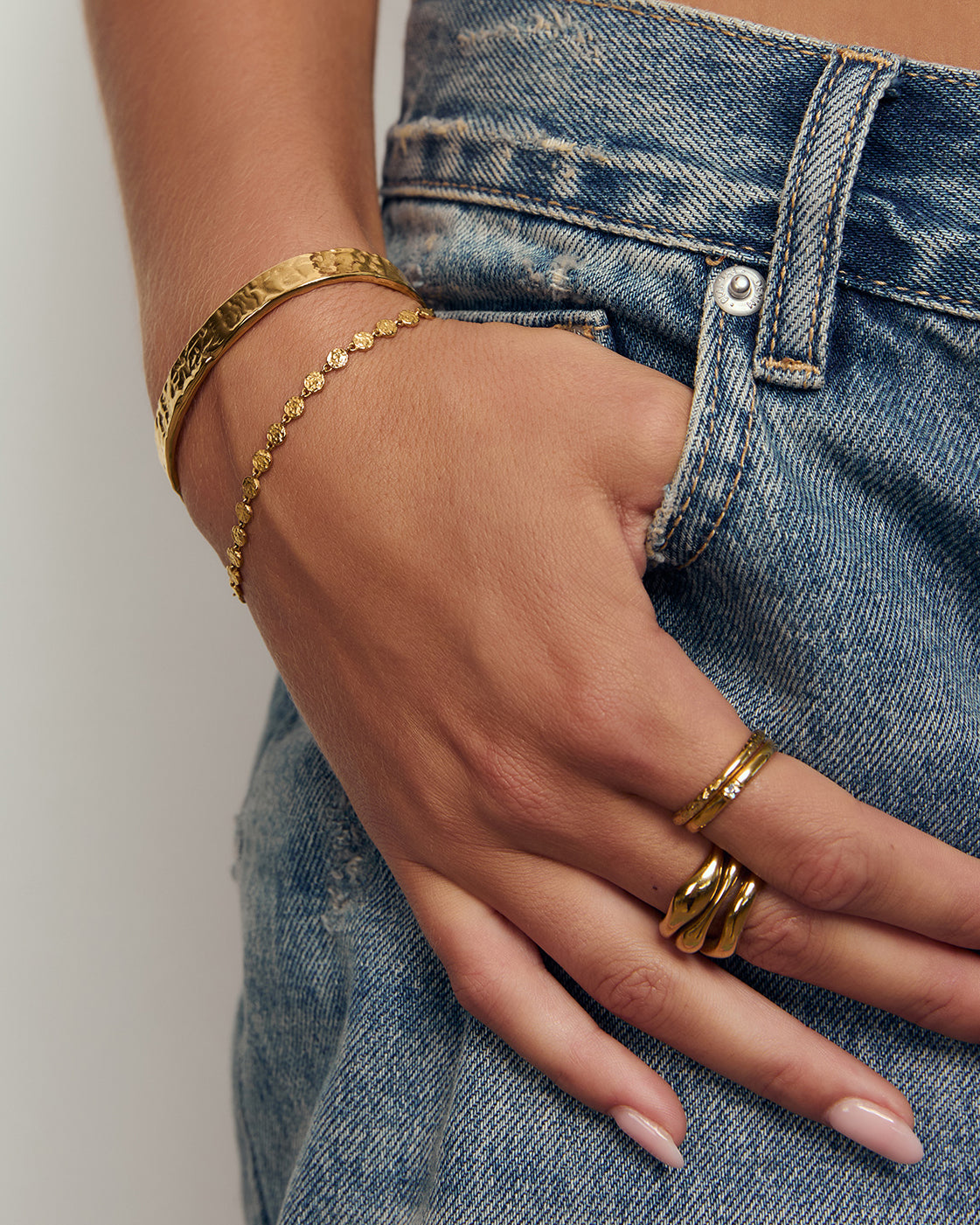 Atlas Gold Bracelet