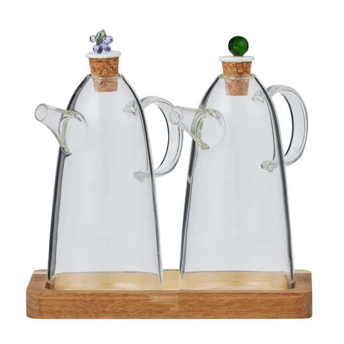 Enzo Glass Oil & Vinegar Set