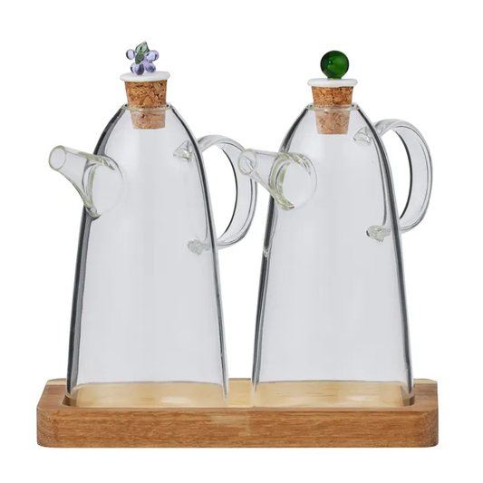 Enzo Glass Oil & Vinegar Set