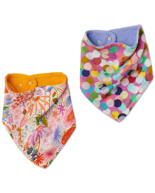 Fun Times Organic Cotton Dribble Bib Set