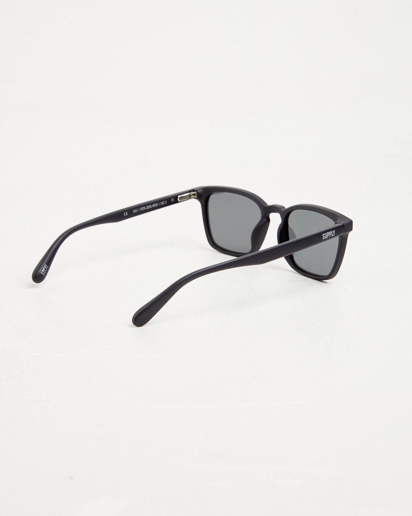 CHKG Polarised Sunglasses - Matte Black Dark Grey