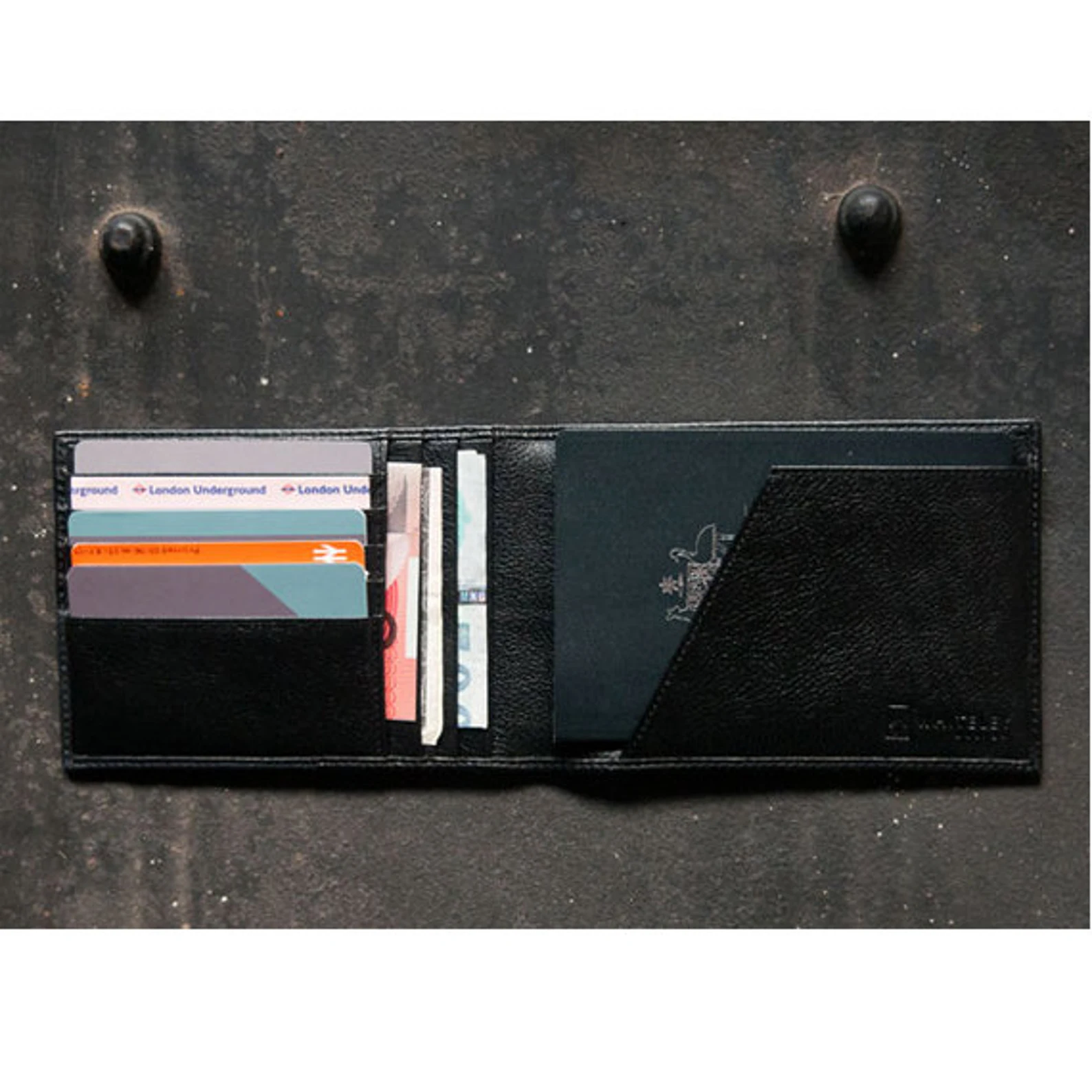 Traveller Travel Passport Wallet - Black