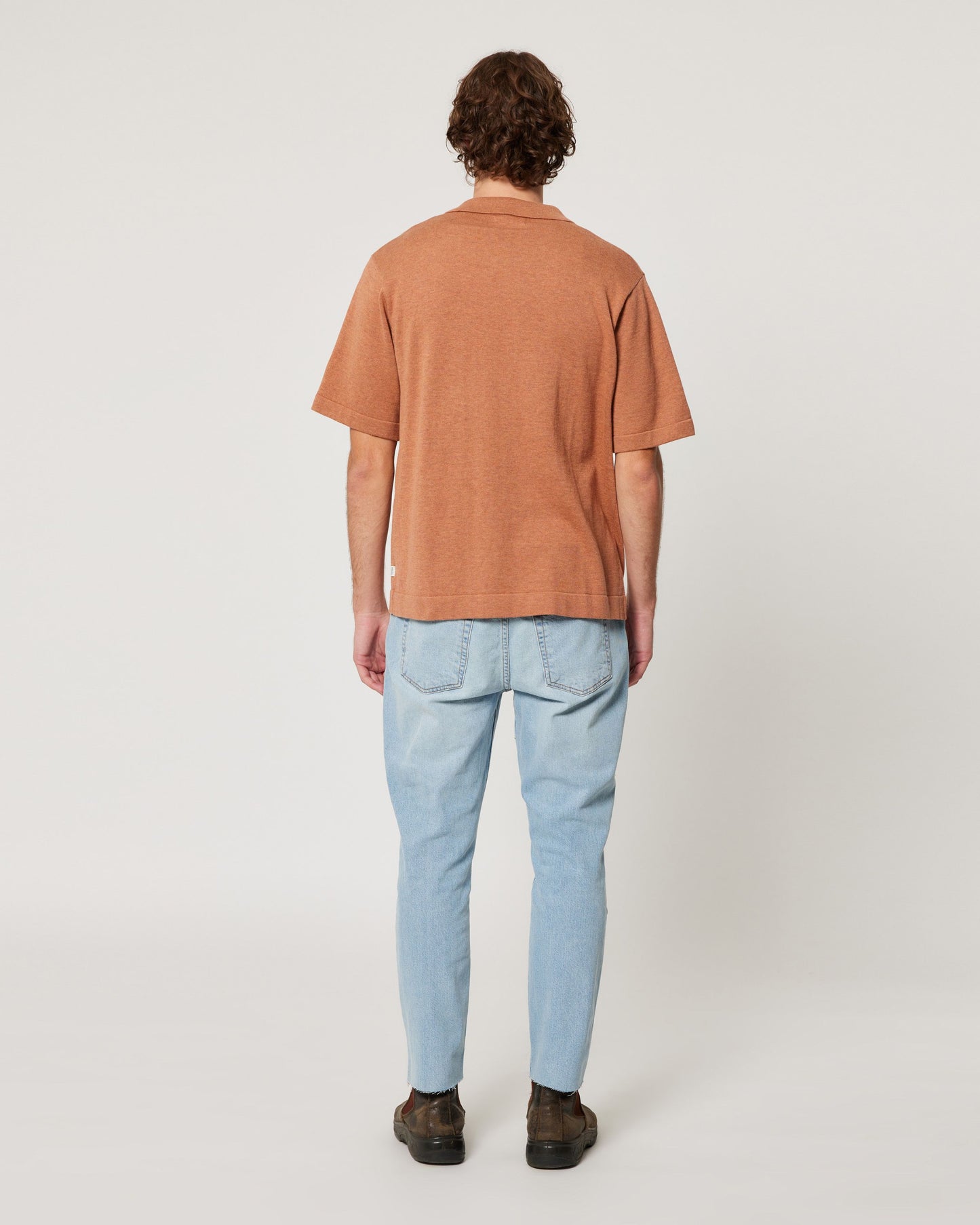 Bowler Knit Classic Shirt - Terracotta