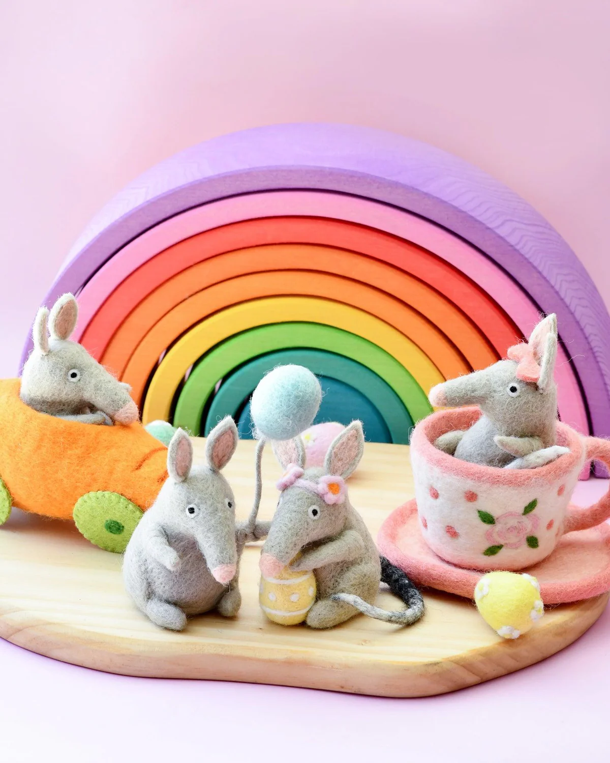 Felt Bilby With Balloon Toy