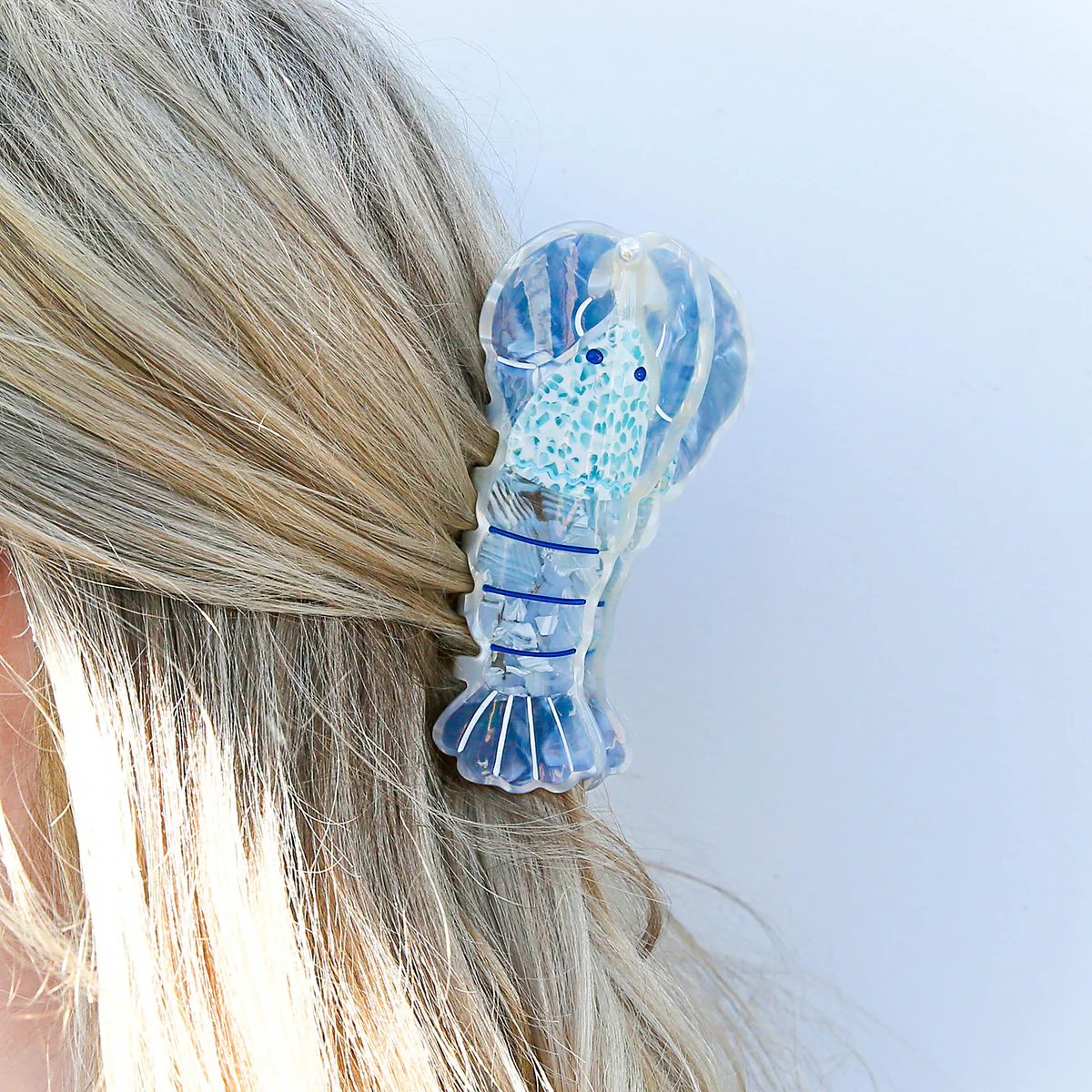 Lobster Hair Claw Clip - Blue