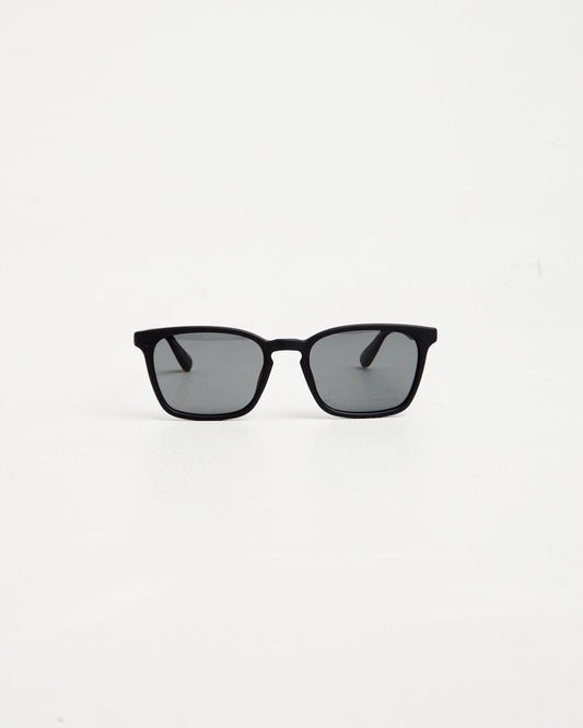 CHKG Polarised Sunglasses - Matte Black Dark Grey