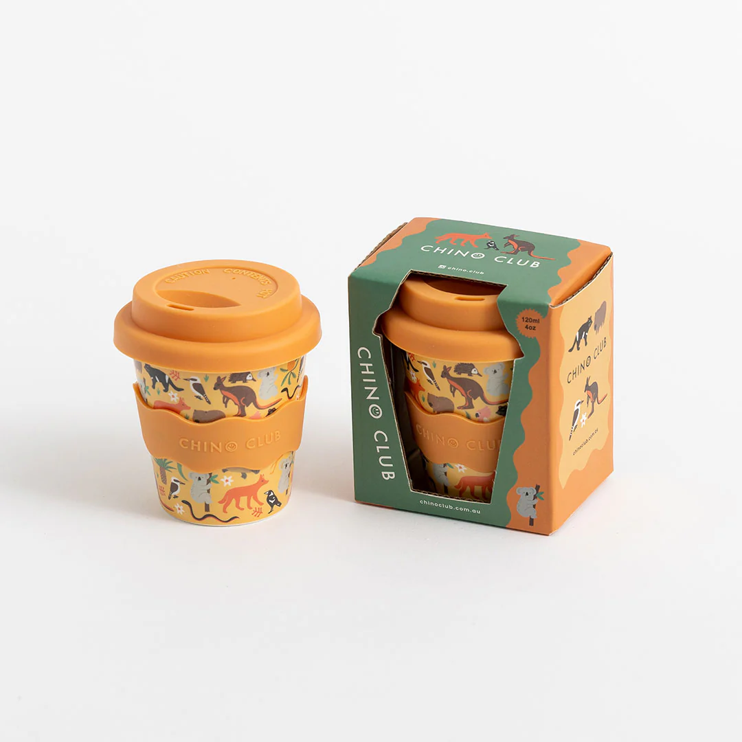 Babychino Cup 4oz - Aussie Animals