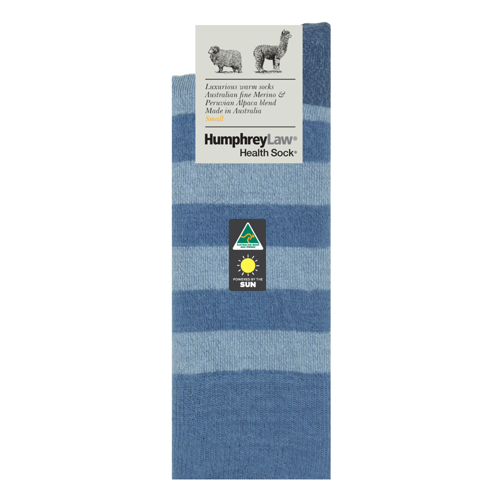 Striped Merino Alpaca Blend Health Sock® - Various Colours