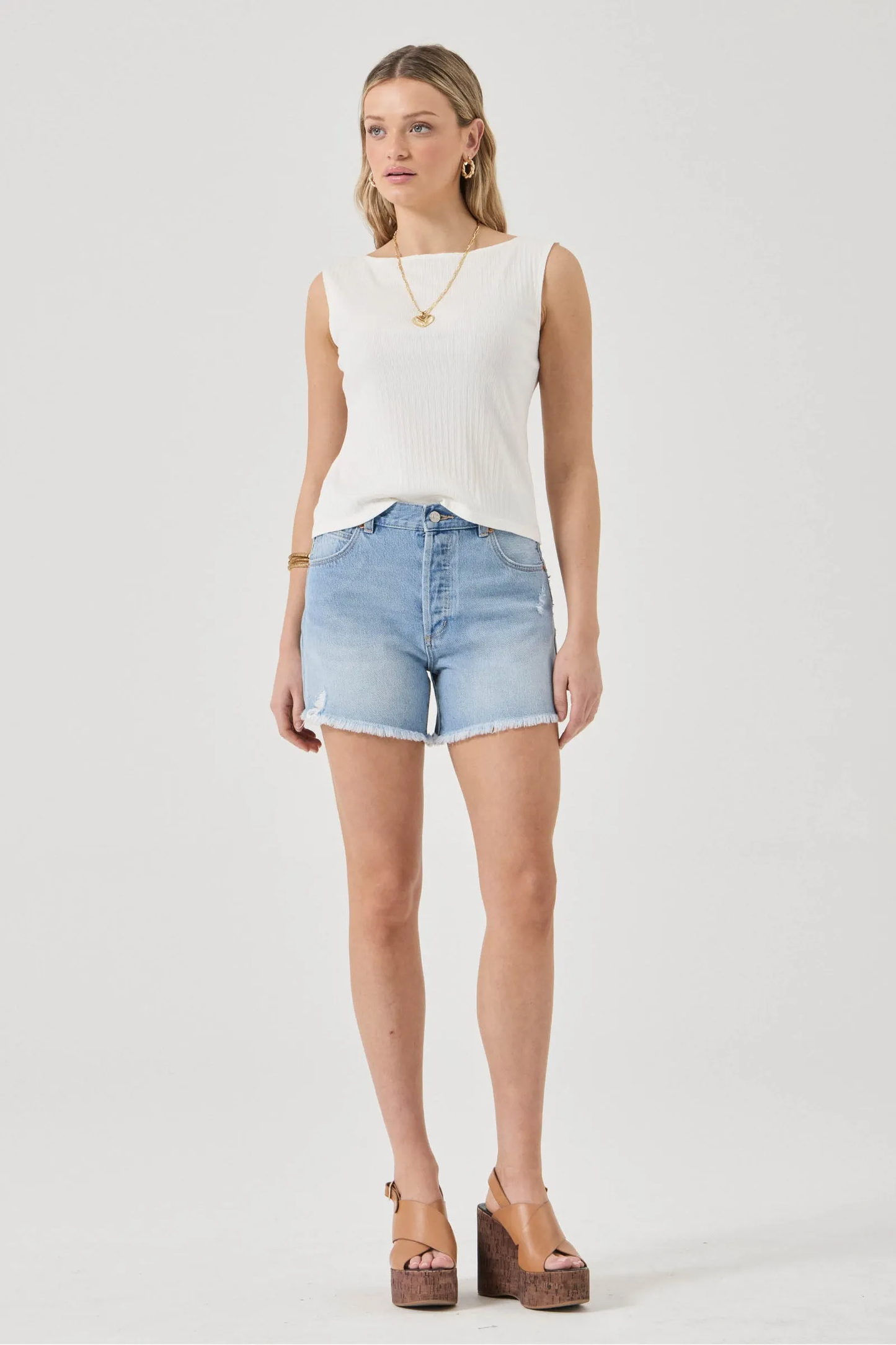 Shell Tank Rib - Vintage White