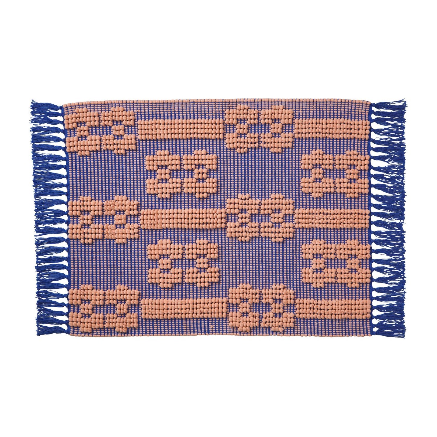 Sawa Cotton Floor Mat - Ultramarine